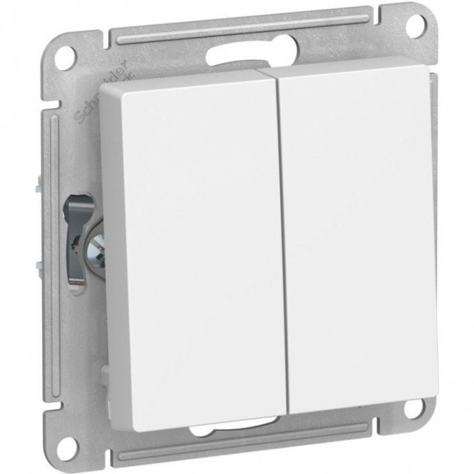 2-клавишный переключатель SCHNEIDER ELECTRIC ATLASDESIGN 10АХ, механизм, лотос ATN001365 2-клавишный переключатель SCHNEIDER ELECTRIC ATLASDESIGN 10АХ, механизм, лотос ATN001365