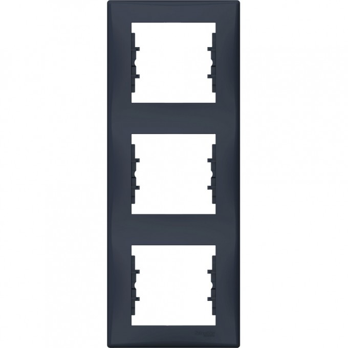 3-постовая рамка SCHNEIDER ELECTRIC SEDNA, вертикальная, ГРАФИТ SDN5801370 3-постовая рамка SCHNEIDER ELECTRIC SEDNA, вертикальная, ГРАФИТ SDN5801370
