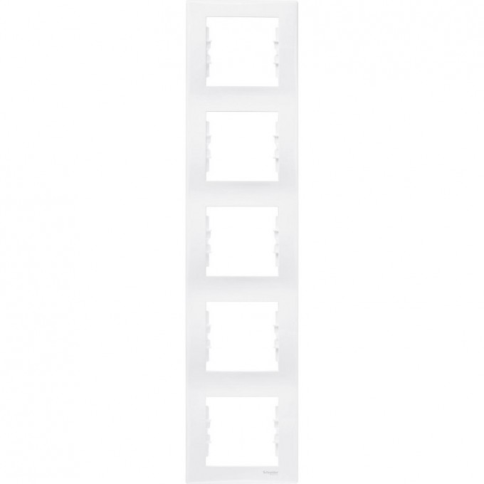 5-постовая рамка SCHNEIDER ELECTRIC SEDNA, вертикальная, БЕЛЫЙ SDN5801521 5-постовая рамка SCHNEIDER ELECTRIC SEDNA, вертикальная, БЕЛЫЙ SDN5801521