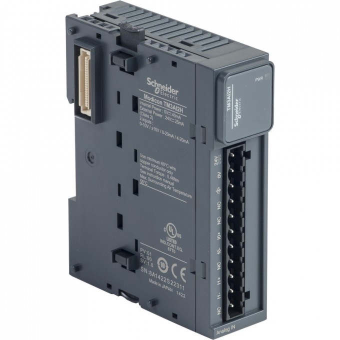 Аналоговый модуль расширения SCHNEIDER ELECTRIC MODICON ТМ3- 2 аналоговых выхода TM3AQ2 Аналоговый модуль расширения SCHNEIDER ELECTRIC MODICON ТМ3- 2 аналоговых выхода TM3AQ2