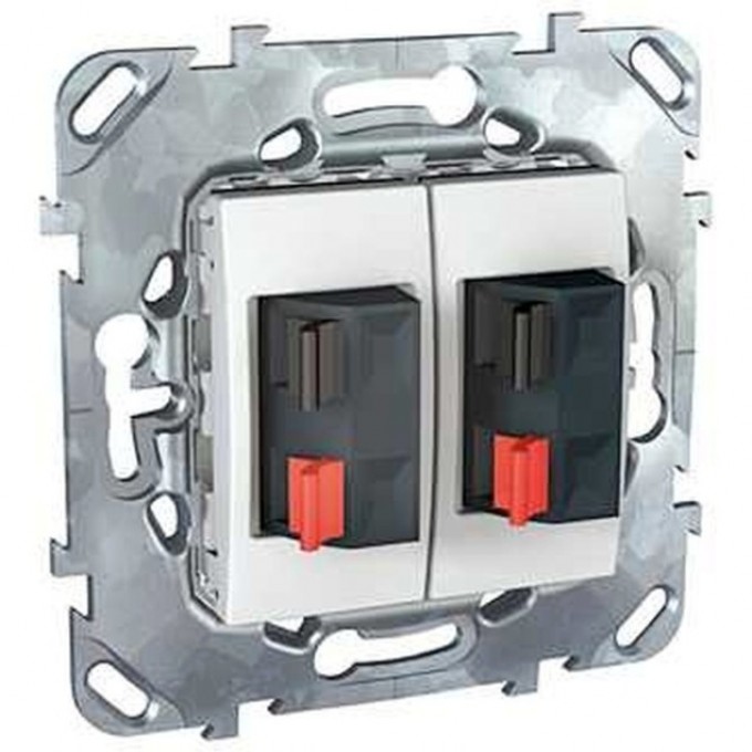 Аудиорозетка SCHNEIDER ELECTRIC UNICA, двойная, белый MGU5.8787.18ZD Аудиорозетка SCHNEIDER ELECTRIC UNICA, двойная, белый MGU5.8787.18ZD