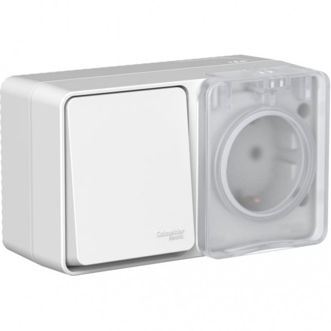 Блок SCHNEIDER ELECTRIC ATLASDESIGN PROFI IP54 (розетка 16А заземление/ защитные шторки + 1-кл. выключатель 10А) серый ATN543070 Блок SCHNEIDER ELECTRIC ATLASDESIGN PROFI IP54 (розетка 16А заземление/ защитные шторки + 1-кл. выключатель 10А) серый ATN543070