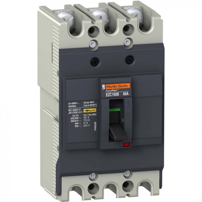 Автоматический выключатель 3П3Т SCHNEIDER ELECTRIC EASYPACT EZC100 7,5KA/400В 25 A EZC100B3025 Автоматический выключатель 3П3Т SCHNEIDER ELECTRIC EASYPACT EZC100 7,5KA/400В 25 A EZC100B3025