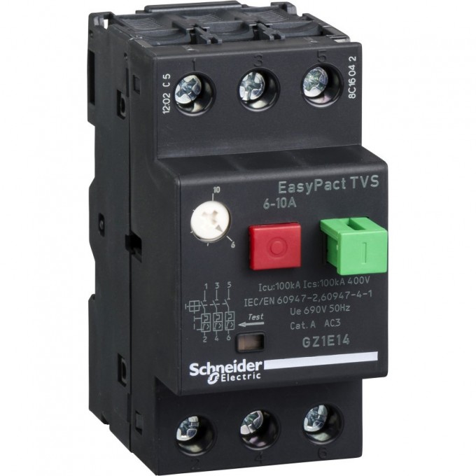 Автоматический выключатель SCHNEIDER ELECTRIC EASYPACT 6-10A GZ1E14 Автоматический выключатель SCHNEIDER ELECTRIC EASYPACT 6-10A GZ1E14