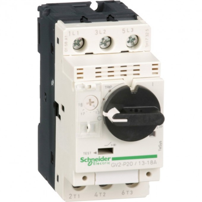 Автоматический выключатель SCHNEIDER ELECTRIC TESYS с комбинированным расцепителем 13-18А GV2P20 Автоматический выключатель SCHNEIDER ELECTRIC TESYS с комбинированным расцепителем 13-18А GV2P20