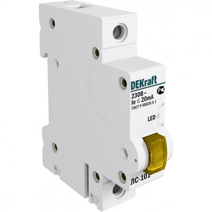 Лампа сигнальная на DIN-рейку SCHNEIDER ELECTRIC DEKRAFT 1P ЖЕЛТАЯ LED ЛС-101 220В 18008DEK Лампа сигнальная на DIN-рейку SCHNEIDER ELECTRIC DEKRAFT 1P ЖЕЛТАЯ LED ЛС-101 220В 18008DEK