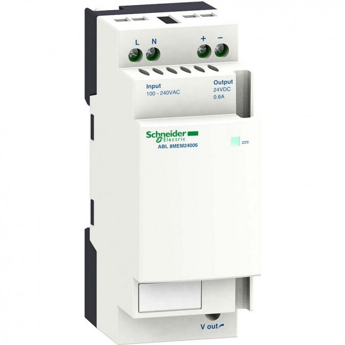 Модульный блок питания SCHNEIDER ELECTRIC MODICON 24В 0,6A ABL8MEM24006 Модульный блок питания SCHNEIDER ELECTRIC MODICON 24В 0,6A ABL8MEM24006