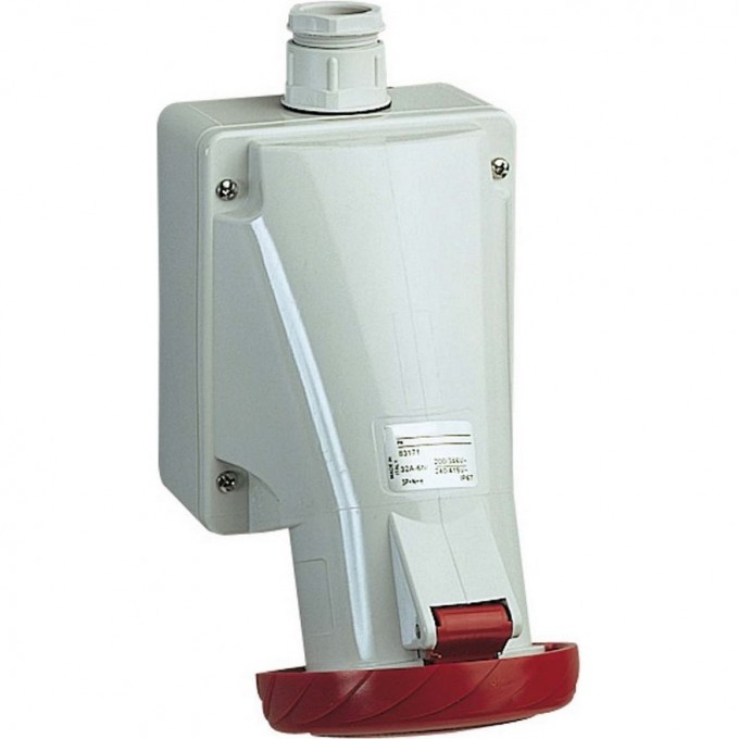 Настенная розетка винтовая SCHNEIDER ELECTRIC PRATIKA 32А 3P+N+E IP67 380В 83171 Настенная розетка винтовая SCHNEIDER ELECTRIC PRATIKA 32А 3P+N+E IP67 380В 83171