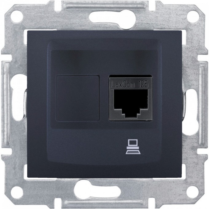 Розетка компьютерная SCHNEIDER ELECTRIC SEDNA RJ45, кат. 5е, неэкр. UTP, ГРАФИТ SDN4300170 Розетка компьютерная SCHNEIDER ELECTRIC SEDNA RJ45, кат. 5е, неэкр. UTP, ГРАФИТ SDN4300170