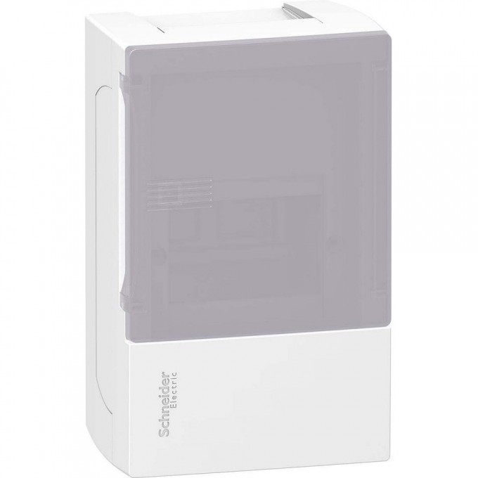 Щит навесной SCHNEIDER ELECTRIC MINI PRAGMA с дымчатой дверцей 1РЯД/4МОД,IP40,IK07,50А,2 клеммы,Италия MIP12104T Щит навесной SCHNEIDER ELECTRIC MINI PRAGMA с дымчатой дверцей 1РЯД/4МОД,IP40,IK07,50А,2 клеммы,Италия MIP12104T