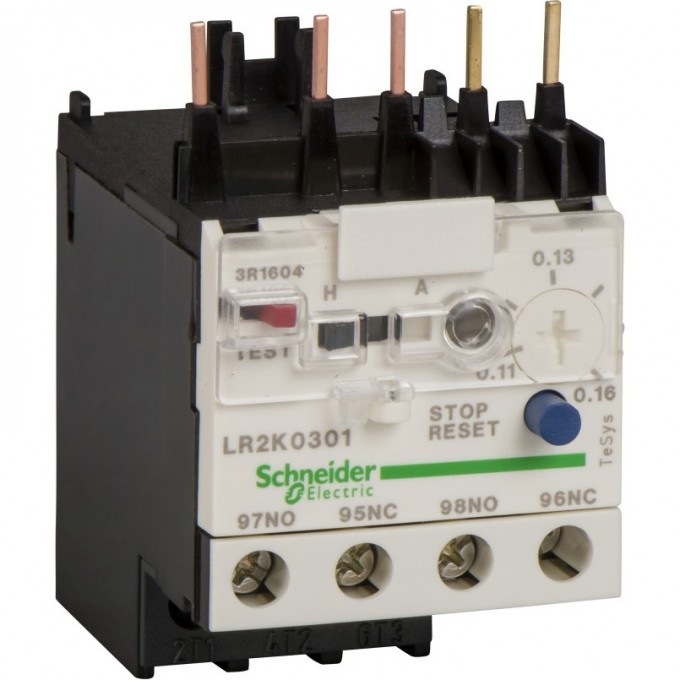 Тепловое реле перегрузки SCHNEIDER ELECTRIC TESYS 3P 1,2-1,8 LR2K0307 Тепловое реле перегрузки SCHNEIDER ELECTRIC TESYS 3P 1,2-1,8 LR2K0307