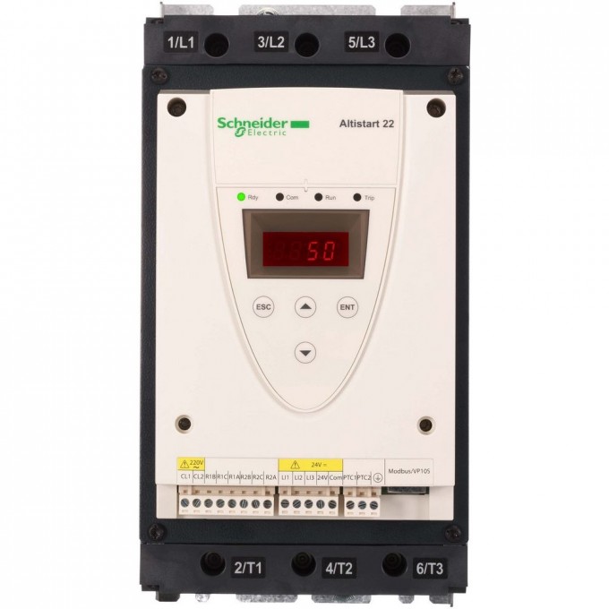 Устройство плавного пуска SCHNEIDER ELECTRIC ALTISTART 22 62A , управление 220В ATS22D62Q Устройство плавного пуска SCHNEIDER ELECTRIC ALTISTART 22 62A , управление 220В ATS22D62Q