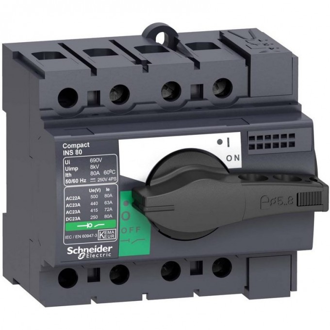 Выключатель-разъединитель SCHNEIDER ELECTRIC COMPACT INS63 3П 28902 Выключатель-разъединитель SCHNEIDER ELECTRIC COMPACT INS63 3П 28902