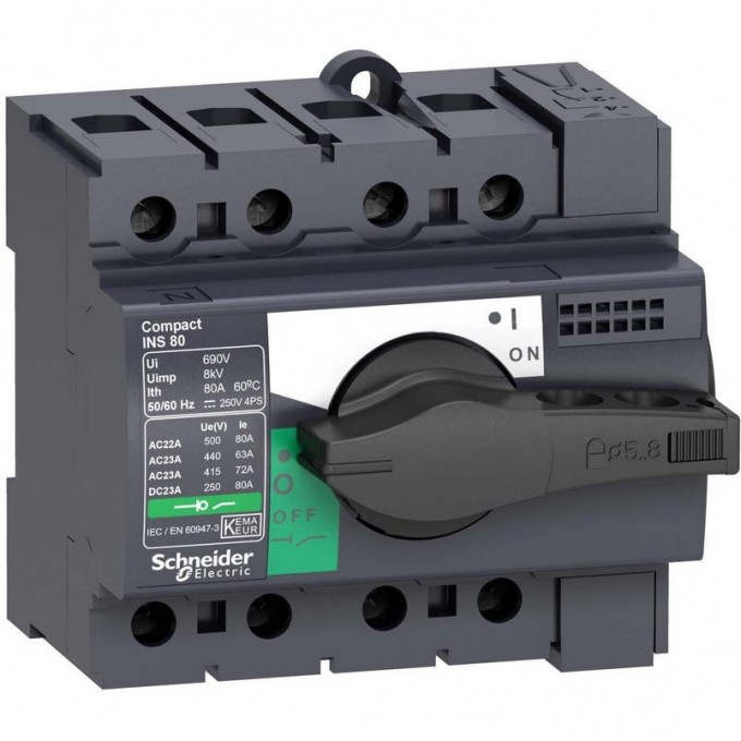 Выключатель-разъединитель SCHNEIDER ELECTRIC COMPACT INS63 4P 28903 Выключатель-разъединитель SCHNEIDER ELECTRIC COMPACT INS63 4P 28903