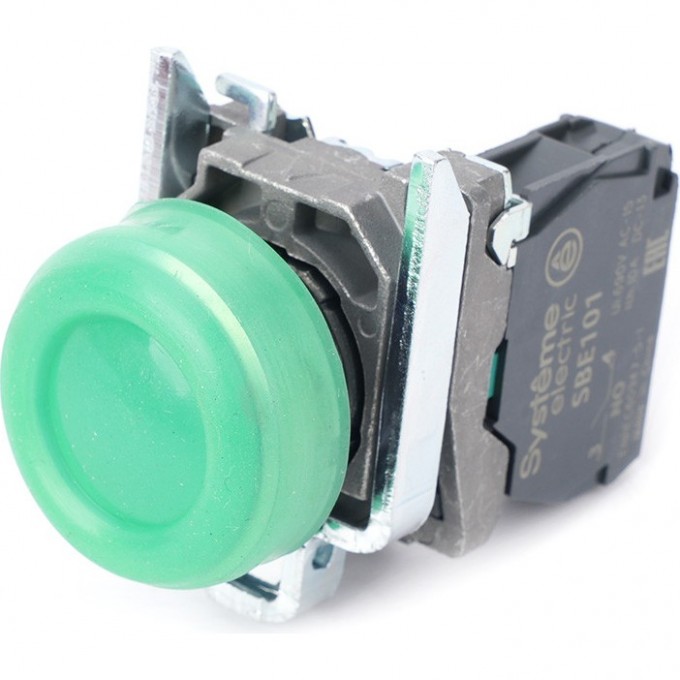 Кнопка модульная SCHNEIDER SB4 22мм 1НО зеленая SB4BA31 Кнопка модульная SCHNEIDER SB4 22мм 1НО зеленая SB4BA31