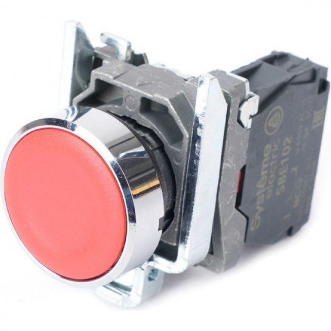 Кнопка модульная SCHNEIDER SB4 22мм 1НЗ красная SB4BA42 Кнопка модульная SCHNEIDER SB4 22мм 1НЗ красная SB4BA42