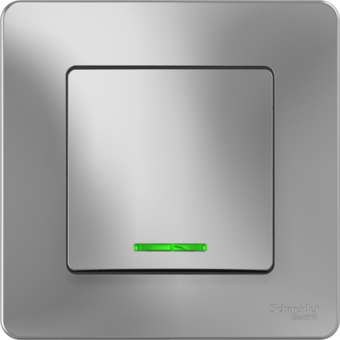 1-клавишный переключатель SCHNEIDER ELECTRIC BLANCA (cх.6), с подсветкой, 10А, 250B, АЛЮМИНИЙ BLNVS010613 1-клавишный переключатель SCHNEIDER ELECTRIC BLANCA (cх.6), с подсветкой, 10А, 250B, АЛЮМИНИЙ BLNVS010613