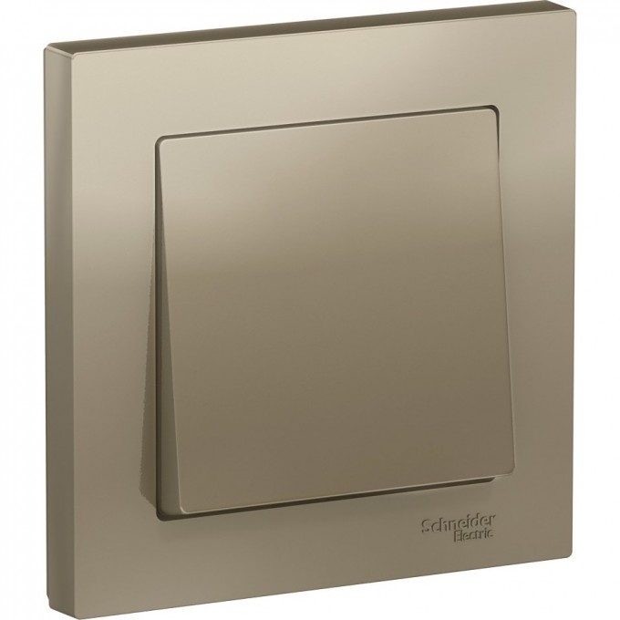 1-клавишный выключатель SCHNEIDER ELECTRIC ATLASDESIGN, шампань ATN000512 1-клавишный выключатель SCHNEIDER ELECTRIC ATLASDESIGN, шампань ATN000512