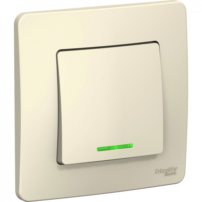 1-клавишный выключатель SCHNEIDER ELECTRIC BLANCA (cх.1) с подсветкой, 10А, 250B, МОЛОЧНЫЙ BLNVS010112 1-клавишный выключатель SCHNEIDER ELECTRIC BLANCA (cх.1) с подсветкой, 10А, 250B, МОЛОЧНЫЙ BLNVS010112