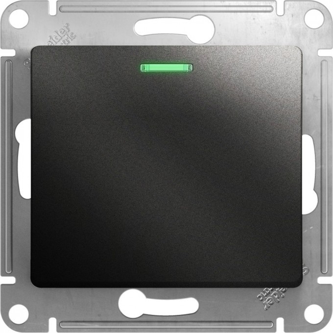 1-клавишный выключатель SCHNEIDER ELECTRIC GLOSSA с подсветкой, сх.1а, 10АХ, механизм, АНТРАЦИТ GSL000713 1-клавишный выключатель SCHNEIDER ELECTRIC GLOSSA с подсветкой, сх.1а, 10АХ, механизм, АНТРАЦИТ GSL000713