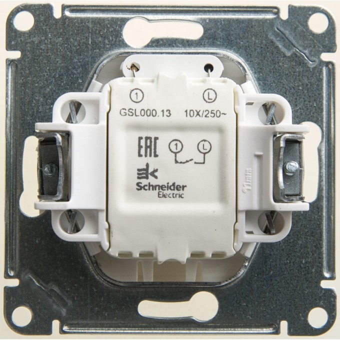 1-клавишный выключатель SCHNEIDER ELECTRIC GLOSSA с подсветкой, сх.1а, 10АХ, механизм, ПЕРЛАМУТР GSL000613 1-клавишный выключатель SCHNEIDER ELECTRIC GLOSSA с подсветкой, сх.1а, 10АХ, механизм, ПЕРЛАМУТР GSL000613