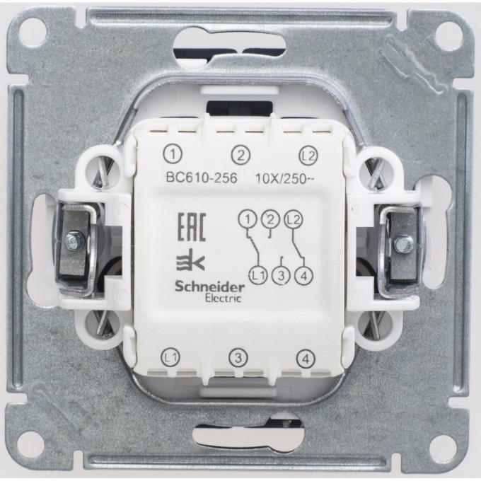 2-клавишный переключатель SCHNEIDER ELECTRIC W59, 10АХ, механизм, ЧЕРНЫЙ БАРХАТ VS610-256-6-86 2-клавишный переключатель SCHNEIDER ELECTRIC W59, 10АХ, механизм, ЧЕРНЫЙ БАРХАТ VS610-256-6-86