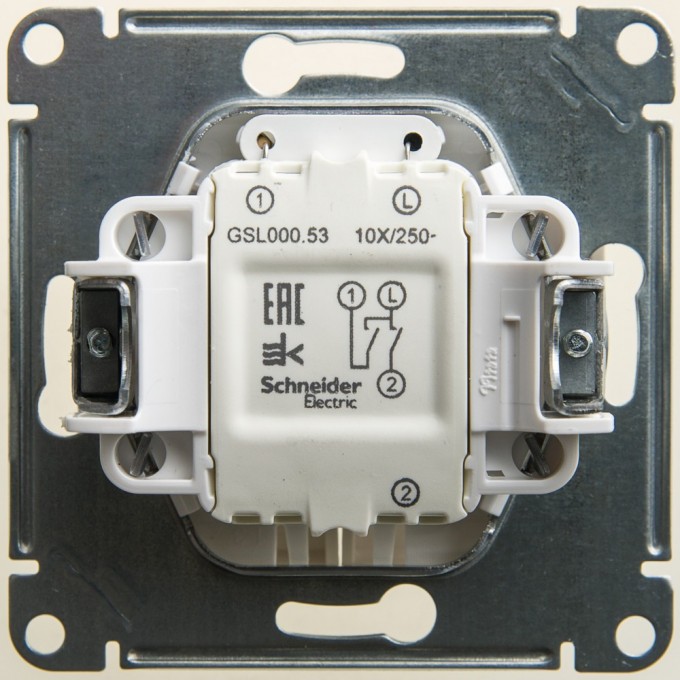 2-клавишный выключатель SCHNEIDER ELECTRIC GLOSSA с подсветкой, сх.5а, 10АХ, механизм, ПЕРЛАМУТР GSL000653 2-клавишный выключатель SCHNEIDER ELECTRIC GLOSSA с подсветкой, сх.5а, 10АХ, механизм, ПЕРЛАМУТР GSL000653