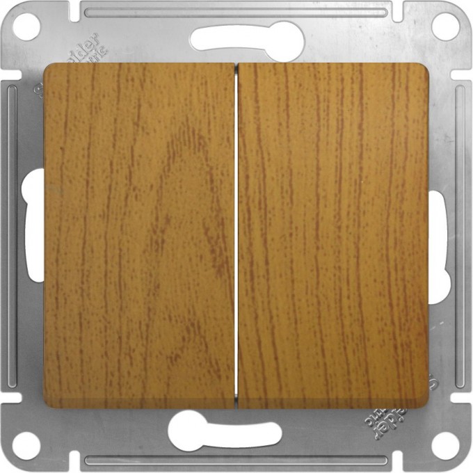 2-клавишный выключатель SCHNEIDER ELECTRIC GLOSSA, сх.5, 10АХ, механизм, ДЕРЕВО ДУБ GSL000551 2-клавишный выключатель SCHNEIDER ELECTRIC GLOSSA, сх.5, 10АХ, механизм, ДЕРЕВО ДУБ GSL000551