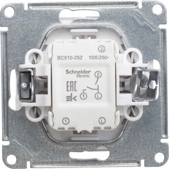 2-клавишный выключатель SCHNEIDER ELECTRIC W59, 10АХ, механизм, ШАМПАНЬ