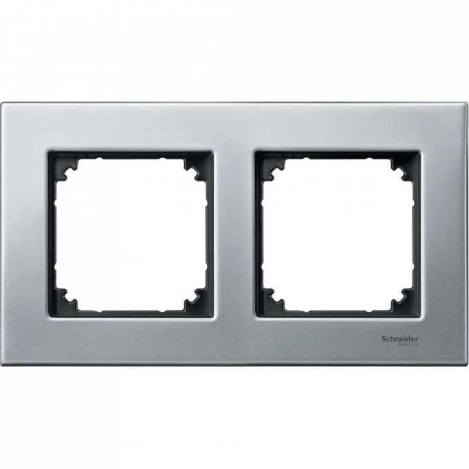 2-постовая рамка SCHNEIDER ELECTRIC MERTEN M-ELEGANCE металлическая, ПЛАТИНА-СЕРЕБРО, SM MTN403260 2-постовая рамка SCHNEIDER ELECTRIC MERTEN M-ELEGANCE металлическая, ПЛАТИНА-СЕРЕБРО, SM MTN403260