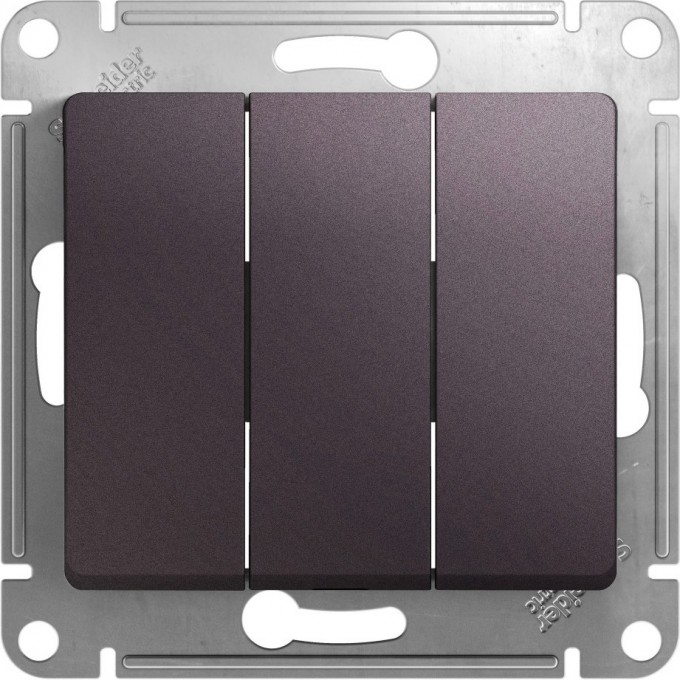3-клавишный выключатель SCHNEIDER ELECTRIC GLOSSA, сх.1+1+1, 10АХ, механизм, СИРЕНЕВЫЙ ТУМАН GSL001431 3-клавишный выключатель SCHNEIDER ELECTRIC GLOSSA, сх.1+1+1, 10АХ, механизм, СИРЕНЕВЫЙ ТУМАН GSL001431