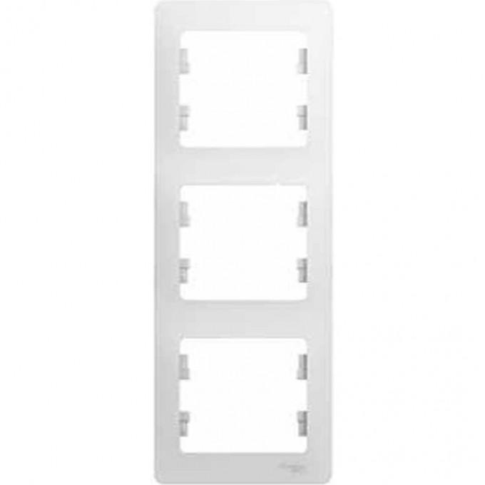 3-постовая рамка SCHNEIDER ELECTRIC GLOSSA, вертикальная, БЕЛЫЙ GSL000107 3-постовая рамка SCHNEIDER ELECTRIC GLOSSA, вертикальная, БЕЛЫЙ GSL000107