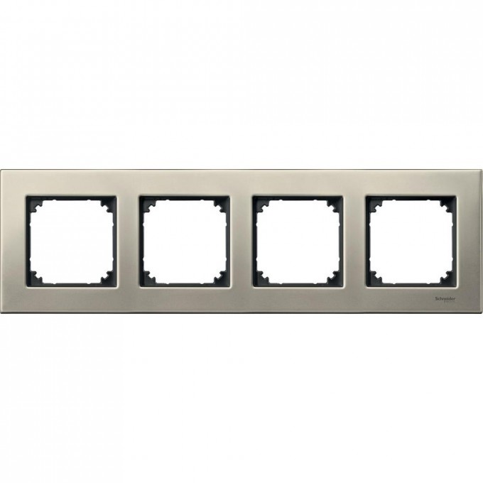 4-постовая рамка SCHNEIDER ELECTRIC MERTEN M-ELEGANCE металлическая, ТИТАН, SM MTN403405 4-постовая рамка SCHNEIDER ELECTRIC MERTEN M-ELEGANCE металлическая, ТИТАН, SM MTN403405