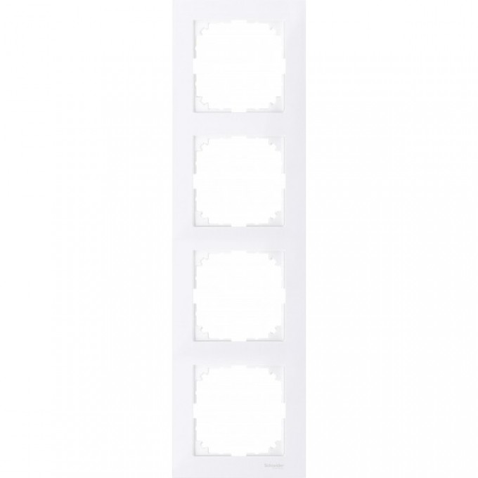 4-постовая рамка SCHNEIDER ELECTRIC MERTEN M-PURE, АКТИВНЫЙ БЕЛЫЙ, SM MTN4040-3625 4-постовая рамка SCHNEIDER ELECTRIC MERTEN M-PURE, АКТИВНЫЙ БЕЛЫЙ, SM MTN4040-3625