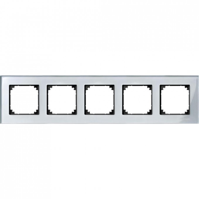 5-постовая рамка SCHNEIDER ELECTRIC MERTEN M-ELEGANCE стеклянная, АЛМАЗ, SM MTN4050-3260 5-постовая рамка SCHNEIDER ELECTRIC MERTEN M-ELEGANCE стеклянная, АЛМАЗ, SM MTN4050-3260