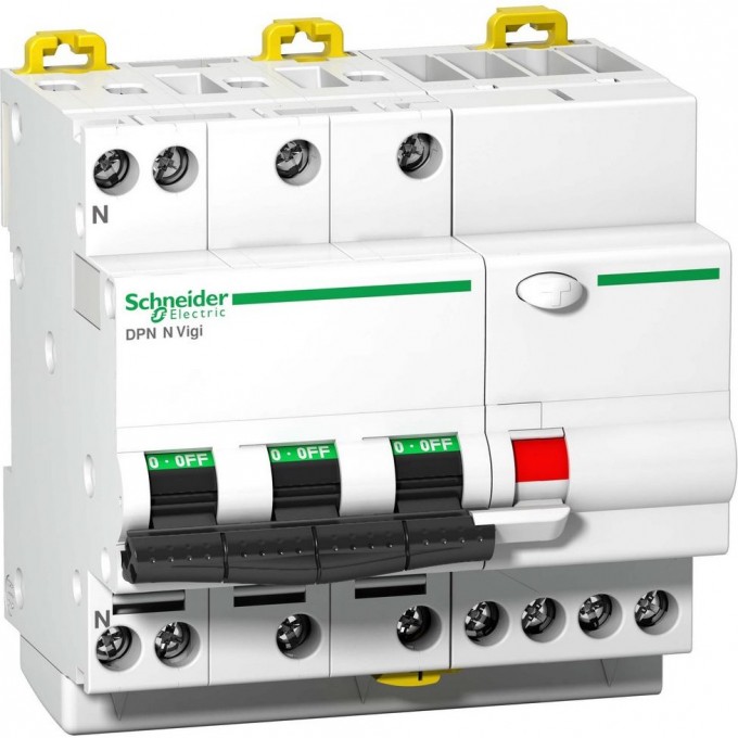Автоматический выключатель дифференциального тока SCHNEIDER ELECTRIC ACTI 9 DPN N VIGI 4П 6КА 20A C 30МA AC A9D31720 Автоматический выключатель дифференциального тока SCHNEIDER ELECTRIC ACTI 9 DPN N VIGI 4П 6КА 20A C 30МA AC A9D31720