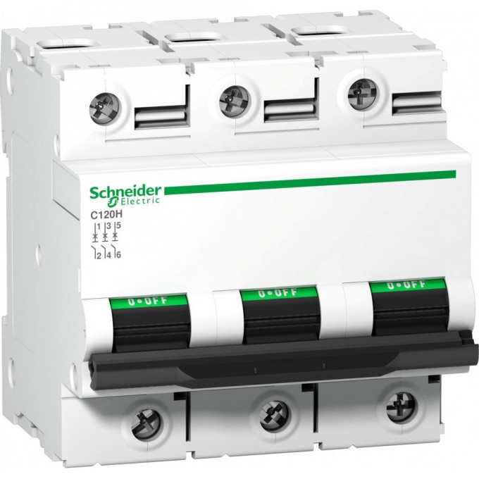 Автоматический выключатель SCHNEIDER ELECTRIC ACTI 9 C120H 3П 80A C A9N18468 Автоматический выключатель SCHNEIDER ELECTRIC ACTI 9 C120H 3П 80A C A9N18468