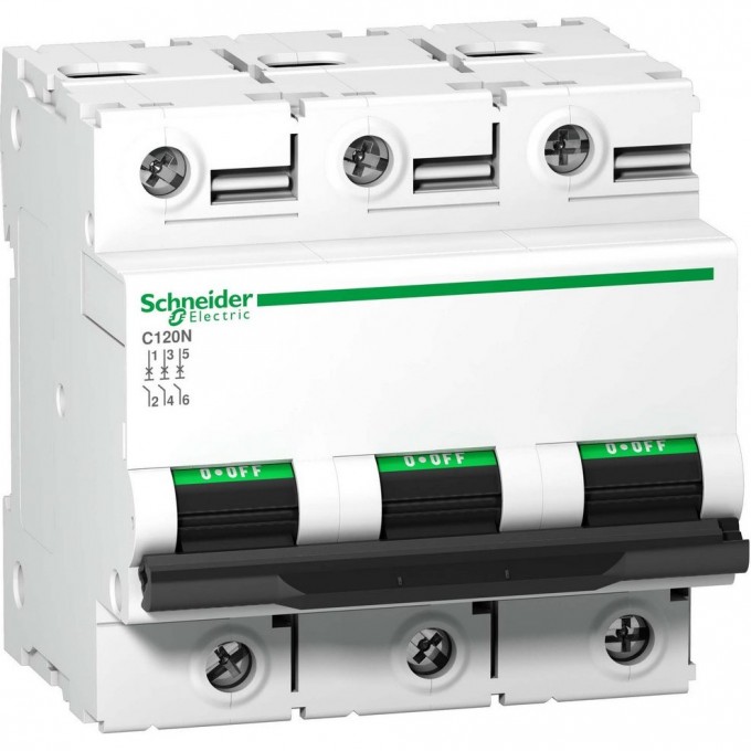 Автоматический выключатель SCHNEIDER ELECTRIC ACTI 9 C120N 3П 80A C A9N18365 Автоматический выключатель SCHNEIDER ELECTRIC ACTI 9 C120N 3П 80A C A9N18365