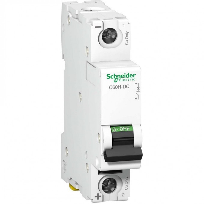 Автоматический выключатель SCHNEIDER ELECTRIC ACTI 9 C60H-DC 1П 16А C 250В DC A9N61511 Автоматический выключатель SCHNEIDER ELECTRIC ACTI 9 C60H-DC 1П 16А C 250В DC A9N61511