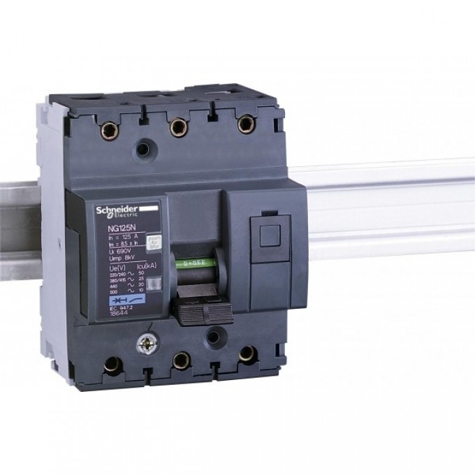 Автоматический выключатель SCHNEIDER ELECTRIC ACTI 9 NG125N 3П 125A C 18644 Автоматический выключатель SCHNEIDER ELECTRIC ACTI 9 NG125N 3П 125A C 18644