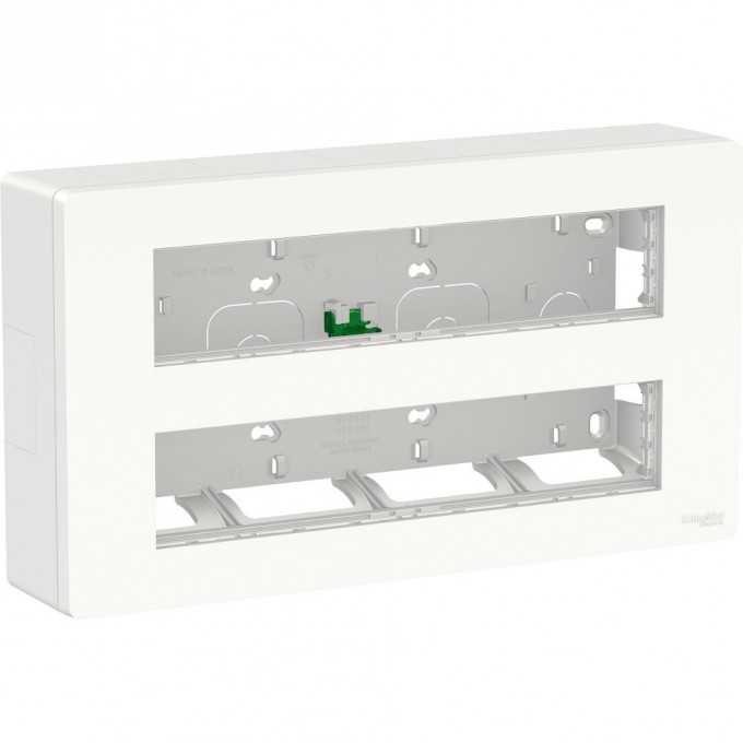 Блок открытой установки SCHNEIDER ELECTRIC UNICA SYSTEM+ 2х5 антибактериальный NU121020 Блок открытой установки SCHNEIDER ELECTRIC UNICA SYSTEM+ 2х5 антибактериальный NU121020