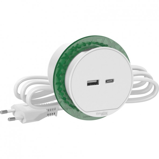 Блок розеточный SCHNEIDER ELECTRIC UNICA SYSTEM+ USB тип (А+С) БЕЛЫЙ INS44008 Блок розеточный SCHNEIDER ELECTRIC UNICA SYSTEM+ USB тип (А+С) БЕЛЫЙ INS44008