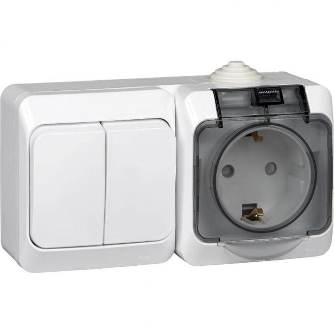 Блок SCHNEIDER ELECTRIC ЭТЮД IР44 О/У: розетка з/к со шт. 16А 250B, выключатель 2-клав.10А, БЕЛЫЙ, Россия BPA16-242B Блок SCHNEIDER ELECTRIC ЭТЮД IР44 О/У: розетка з/к со шт. 16А 250B, выключатель 2-клав.10А, БЕЛЫЙ, Россия BPA16-242B