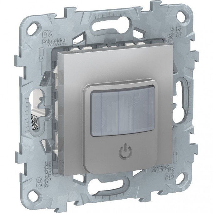 Датчик движения с выключателем SCHNEIDER ELECTRIC UNICA NEW, 10А, алюминий NU552530 Датчик движения с выключателем SCHNEIDER ELECTRIC UNICA NEW, 10А, алюминий NU552530
