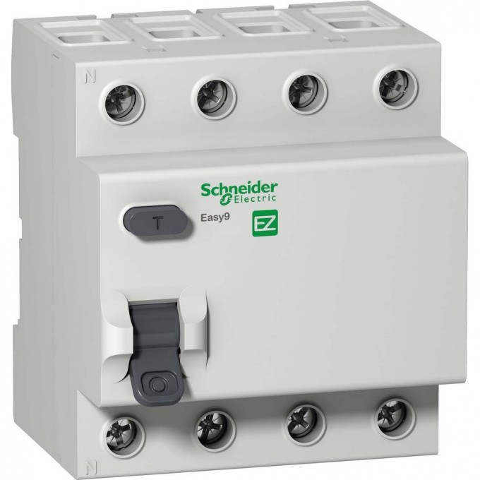 Дифференциальный выключатель (УЗО) SCHNEIDER ELECTRIC EASY 9 4П 25А 30мА AC 230В =S= EZ9R34425 Дифференциальный выключатель (УЗО) SCHNEIDER ELECTRIC EASY 9 4П 25А 30мА AC 230В =S= EZ9R34425