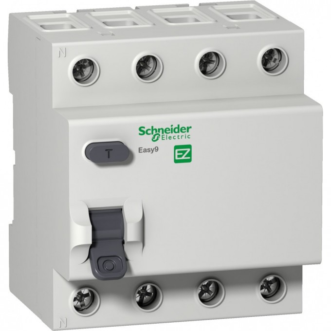 Дифференциальный выключатель (УЗО) SCHNEIDER ELECTRIC EASY 9 4П 40А 100мА AC 230В =S= EZ9R54440 Дифференциальный выключатель (УЗО) SCHNEIDER ELECTRIC EASY 9 4П 40А 100мА AC 230В =S= EZ9R54440