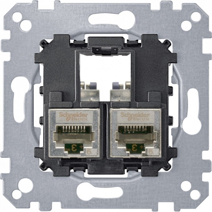 Механизм компьютерной розетки SCHNEIDER ELECTRIC MERTEN 2xRJ45 кат. 6 STP MTN4576-0022 Механизм компьютерной розетки SCHNEIDER ELECTRIC MERTEN 2xRJ45 кат. 6 STP MTN4576-0022