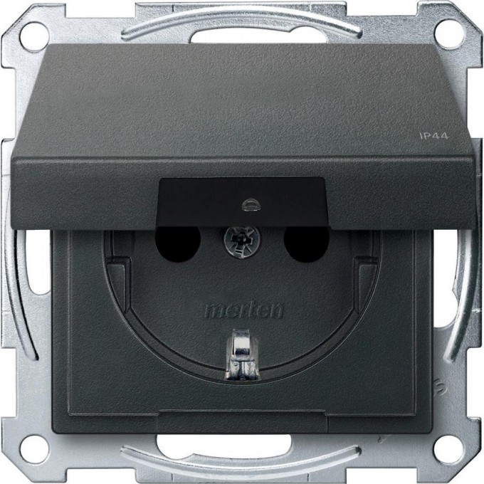 Механизм розетки SCHNEIDER ELECTRIC MERTEN с крышкой з/шт IP44, АНТРАЦИТ, QF SM MTN2314-0414 Механизм розетки SCHNEIDER ELECTRIC MERTEN с крышкой з/шт IP44, АНТРАЦИТ, QF SM MTN2314-0414