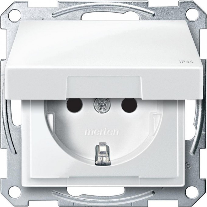 Механизм розетки SCHNEIDER ELECTRIC MERTEN с крышкой з/шт IP44, ПОЛ.БЕЛЫЙ, QF SM MTN2314-0319 Механизм розетки SCHNEIDER ELECTRIC MERTEN с крышкой з/шт IP44, ПОЛ.БЕЛЫЙ, QF SM MTN2314-0319