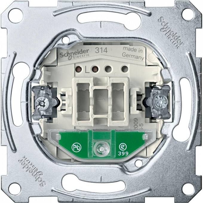 Механизм SCHNEIDER ELECTRIC MERTEN 1-клавишного выключателя с подсветкой 10A, QF MTN3136-0000 Механизм SCHNEIDER ELECTRIC MERTEN 1-клавишного выключателя с подсветкой 10A, QF MTN3136-0000